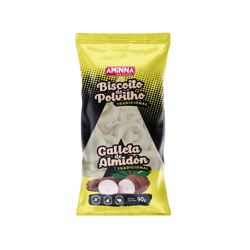 Rosquinha de Polvilho Vegana Tradicional 90g (Aminna)