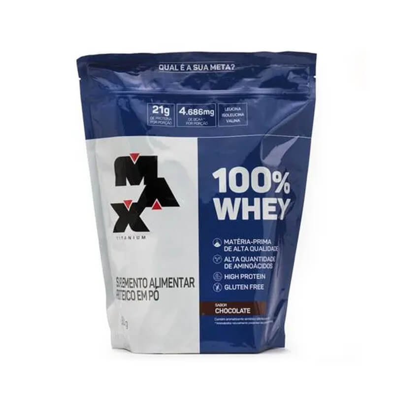 Whey 100% Max Refil 900g (Chocolate)