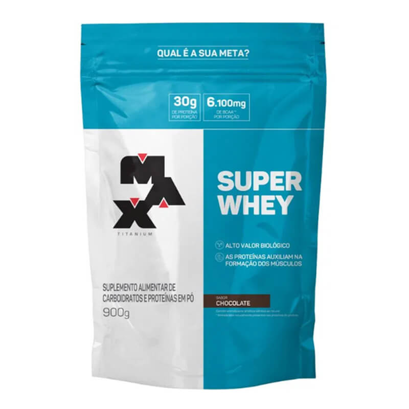 Super Whey Refil 900g Chocolate - Max Titanium