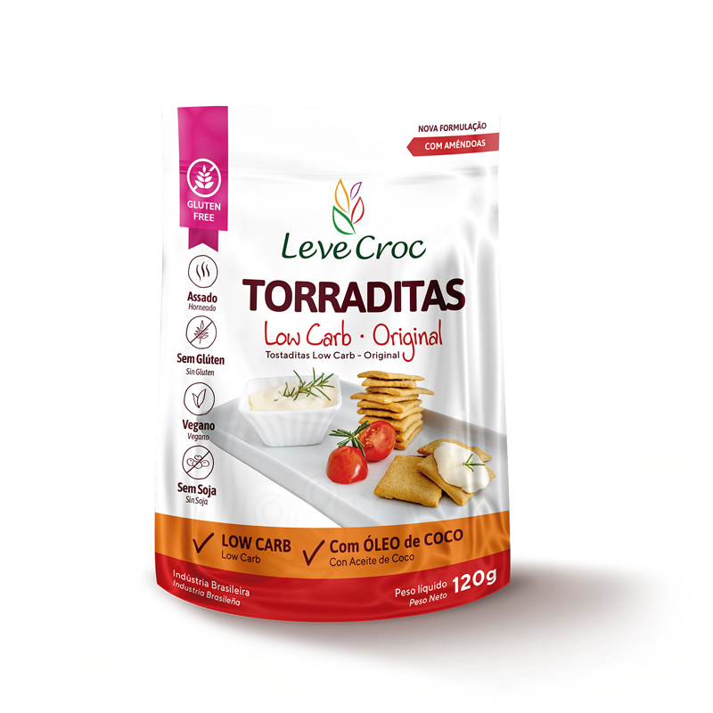 Torraditas Sem Gluten Low Carb Original 120g